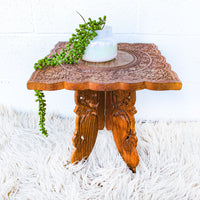 Teak Wood Table with Folding Base