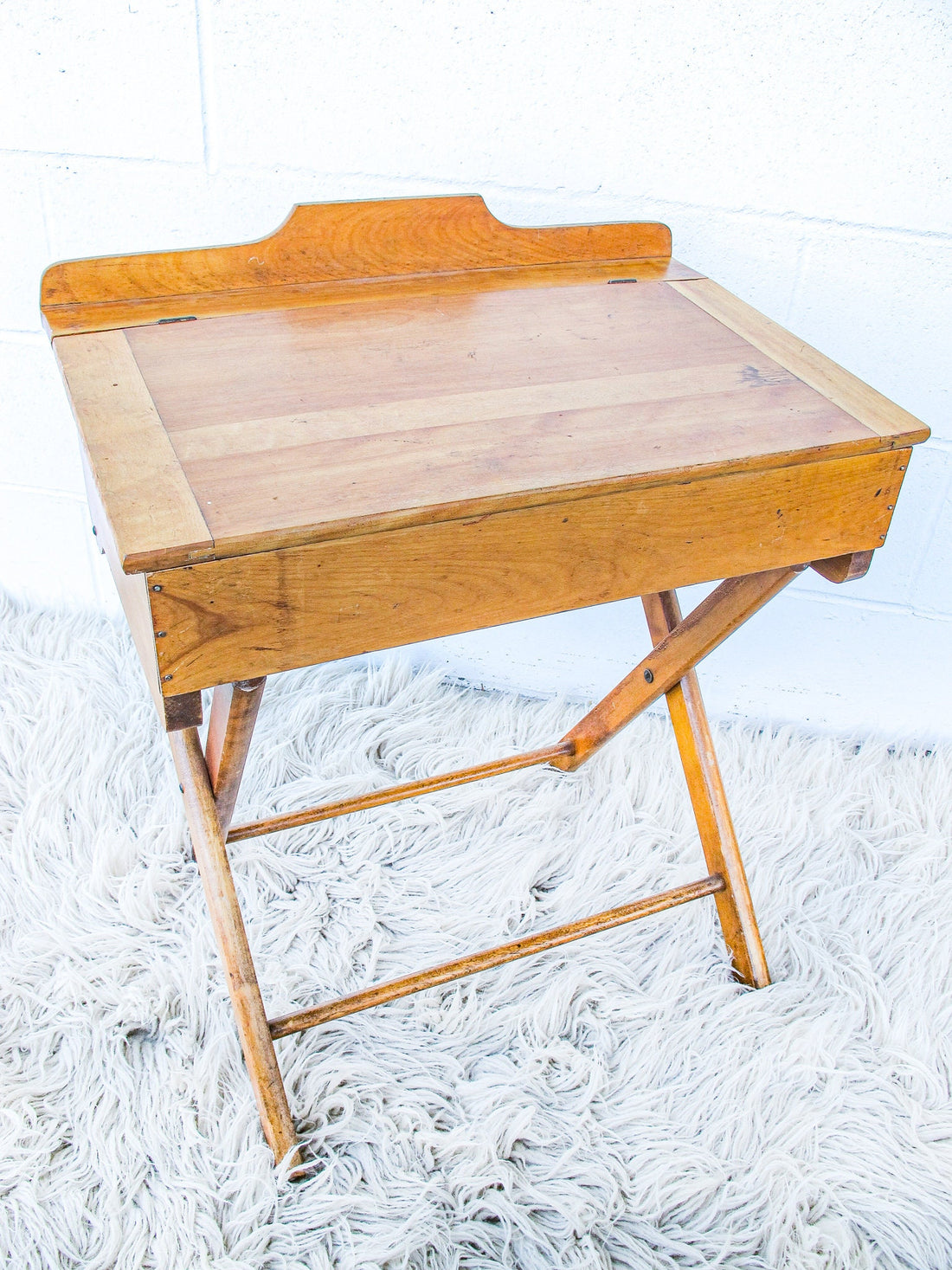 Folding Wood Kids Childrens Desk with Chair