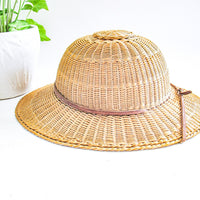 Woven Rattan Safari Sun Hat