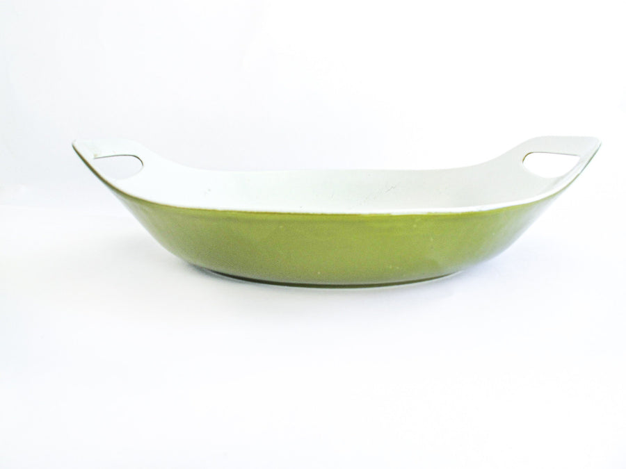 Midcentury Enamelware Pan Paella Pan Wok