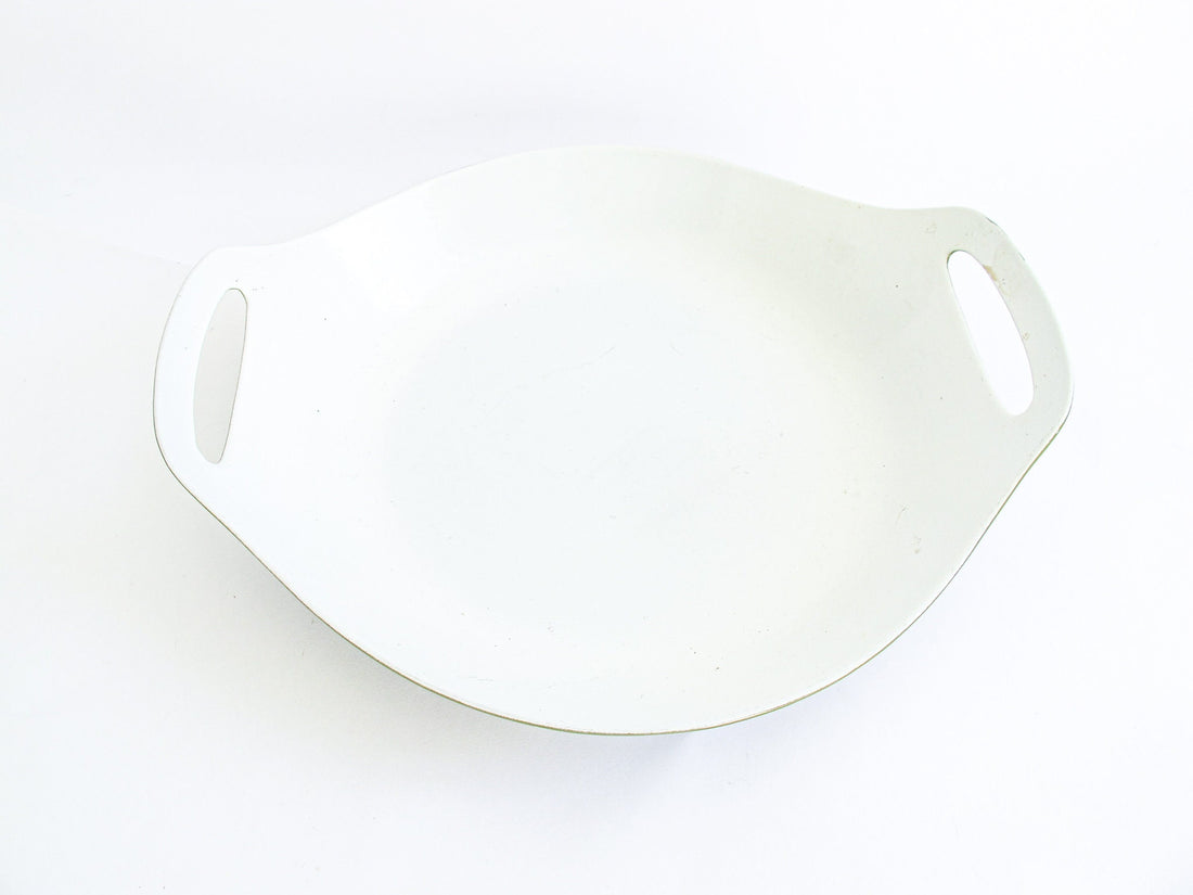 Midcentury Enamelware Pan Paella Pan Wok