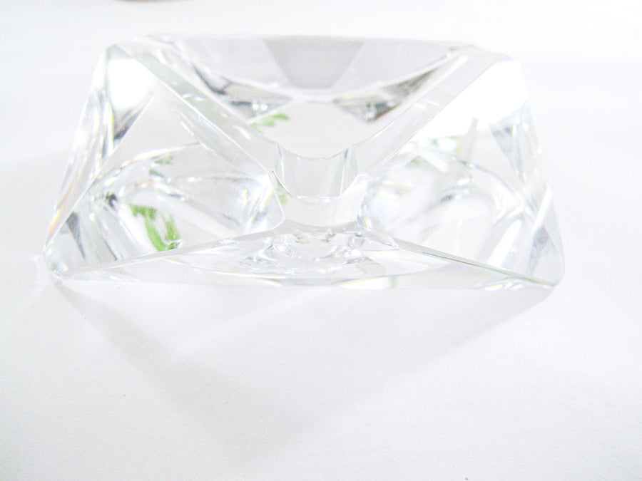 Crystal Glass Ashtray Dish