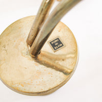 Midcentury Brass Metal Candle Stick Holder