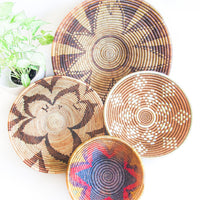 Woven Wall Basket Art Set of 4