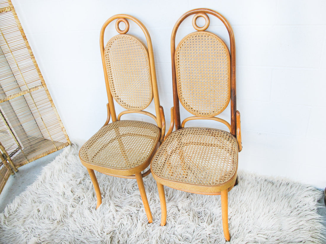 Josef Hoffman Thonet Style Bentwood Chairs (2 Available and Sold Separately)