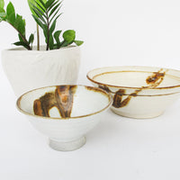 Set of Two Ceramic Pottery Bowls