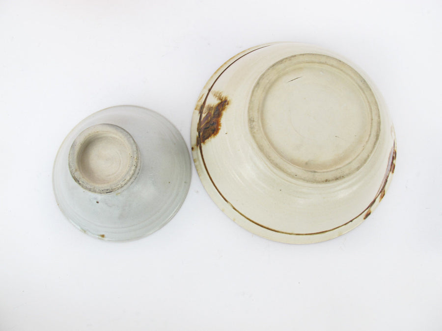 Set of Two Ceramic Pottery Bowls