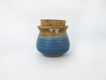 Ceramic Pottery Spice Jar with Cork Lid