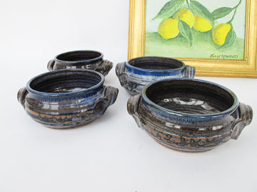 Ceramic Pottery Bowls Set of Four