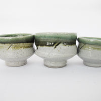 Green Glaze Ceramic Mug Cups (Sold in Sets of 4)