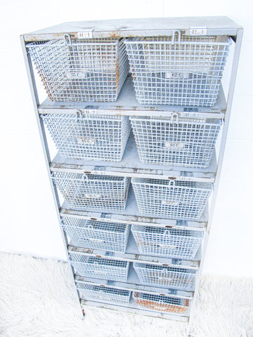 Locker Basket Tower with Twelve Drawers