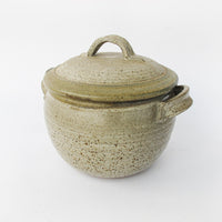 Speckled Grey Ceramic Baking Stew Pot With Lid