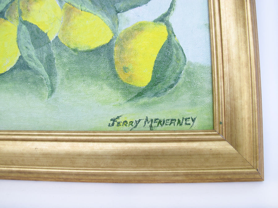 Framed Lemon Painting Wall Art by Jerry McNerney