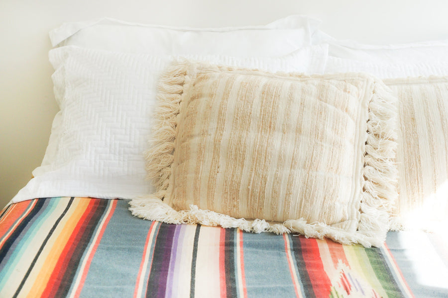 Indian Cotton Fringe Pillows (sold Separately)