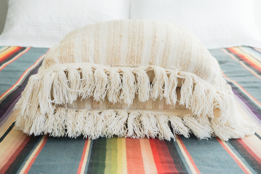 Indian Cotton Fringe Pillows (sold Separately)