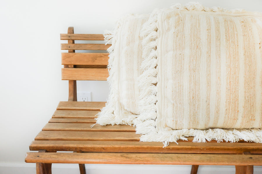 Indian Cotton Fringe Pillows (sold Separately)