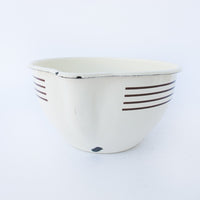 Mixing and Measuring Bowl with Spout - White, Linex Enamel, Made in Taiwan