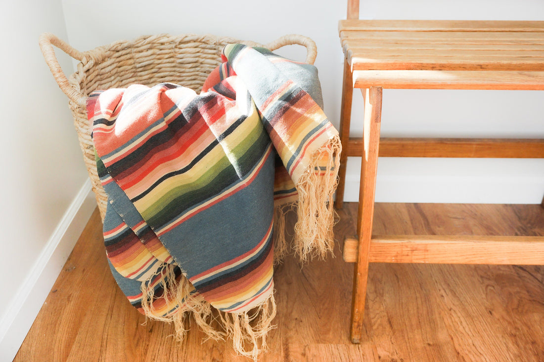 South Western Woven Serape Mexican Blanket Throw Duvet Comforter