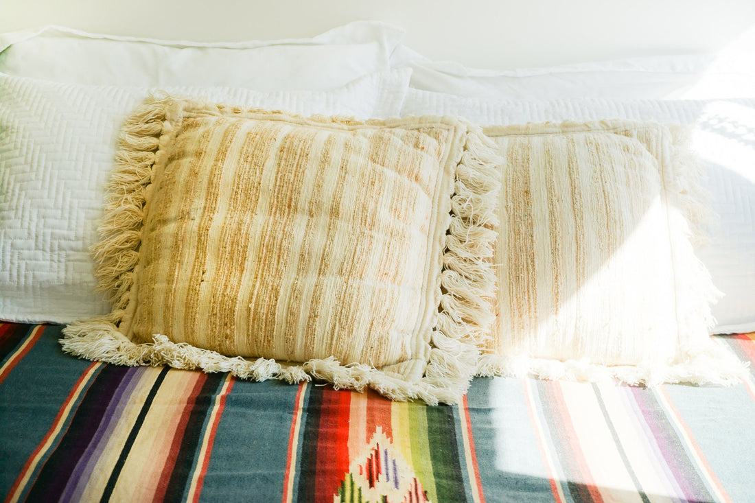 Indian Cotton Fringe Pillows (sold Separately)