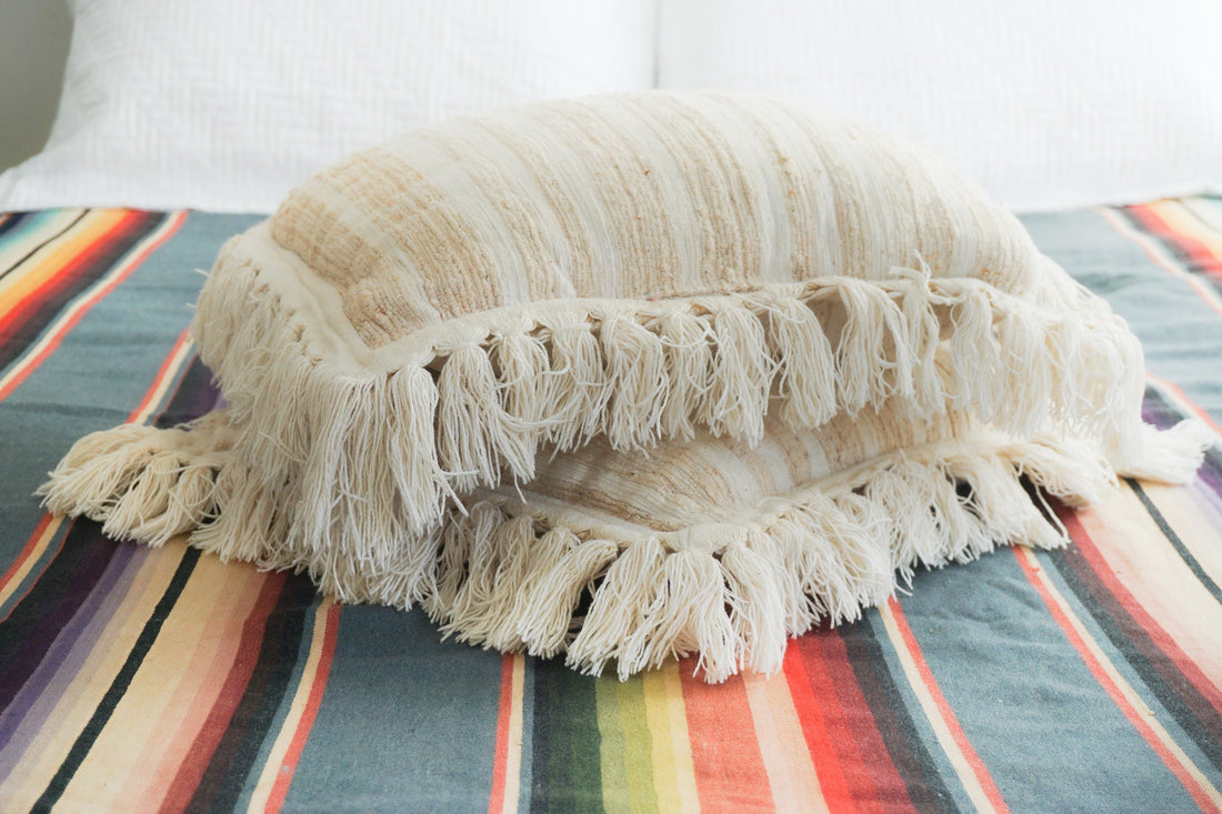 Indian Cotton Fringe Pillows (sold Separately)