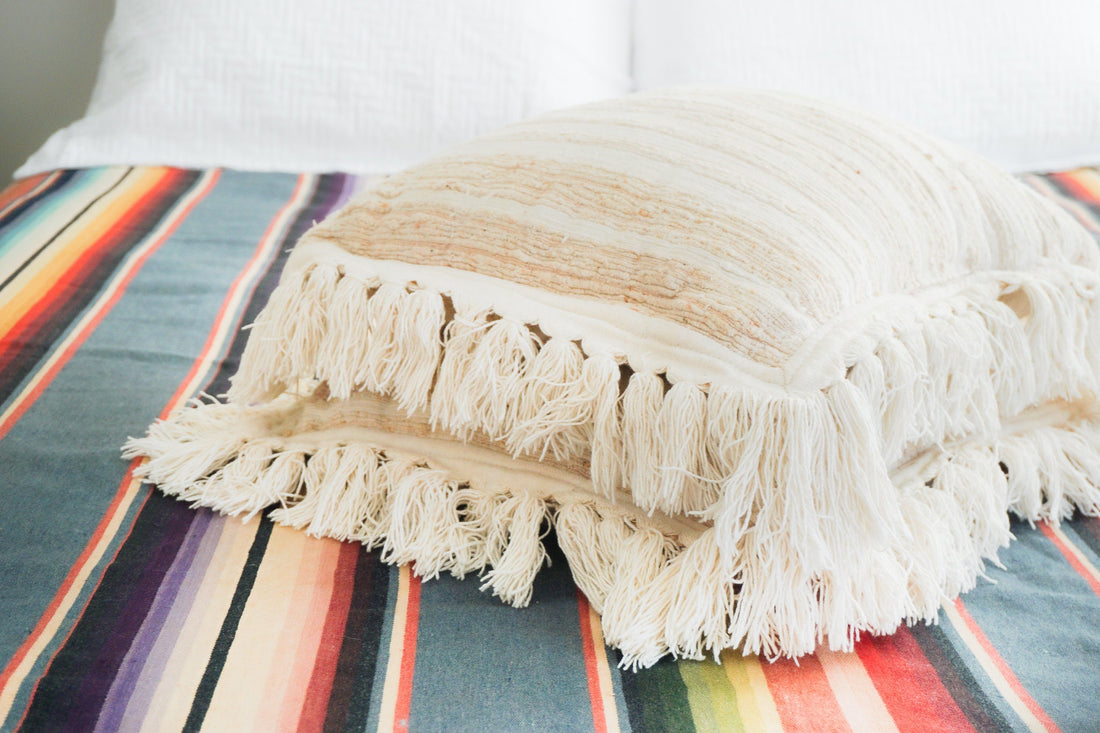 Indian Cotton Fringe Pillows (sold Separately)