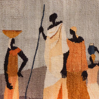 African Woven Figures Tapestry - Made by Setsoto