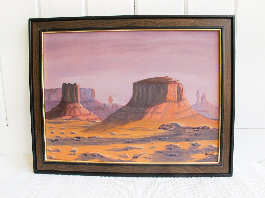 Red Rock High Desert Painting Wall Art