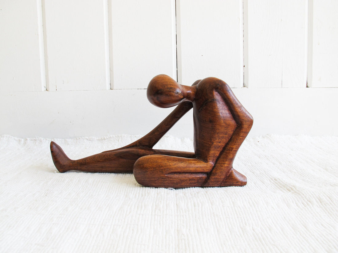 Wood Architectural Figure Statue Sculpture