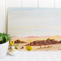 Desert Landscape Painting by J. Torrence 1965