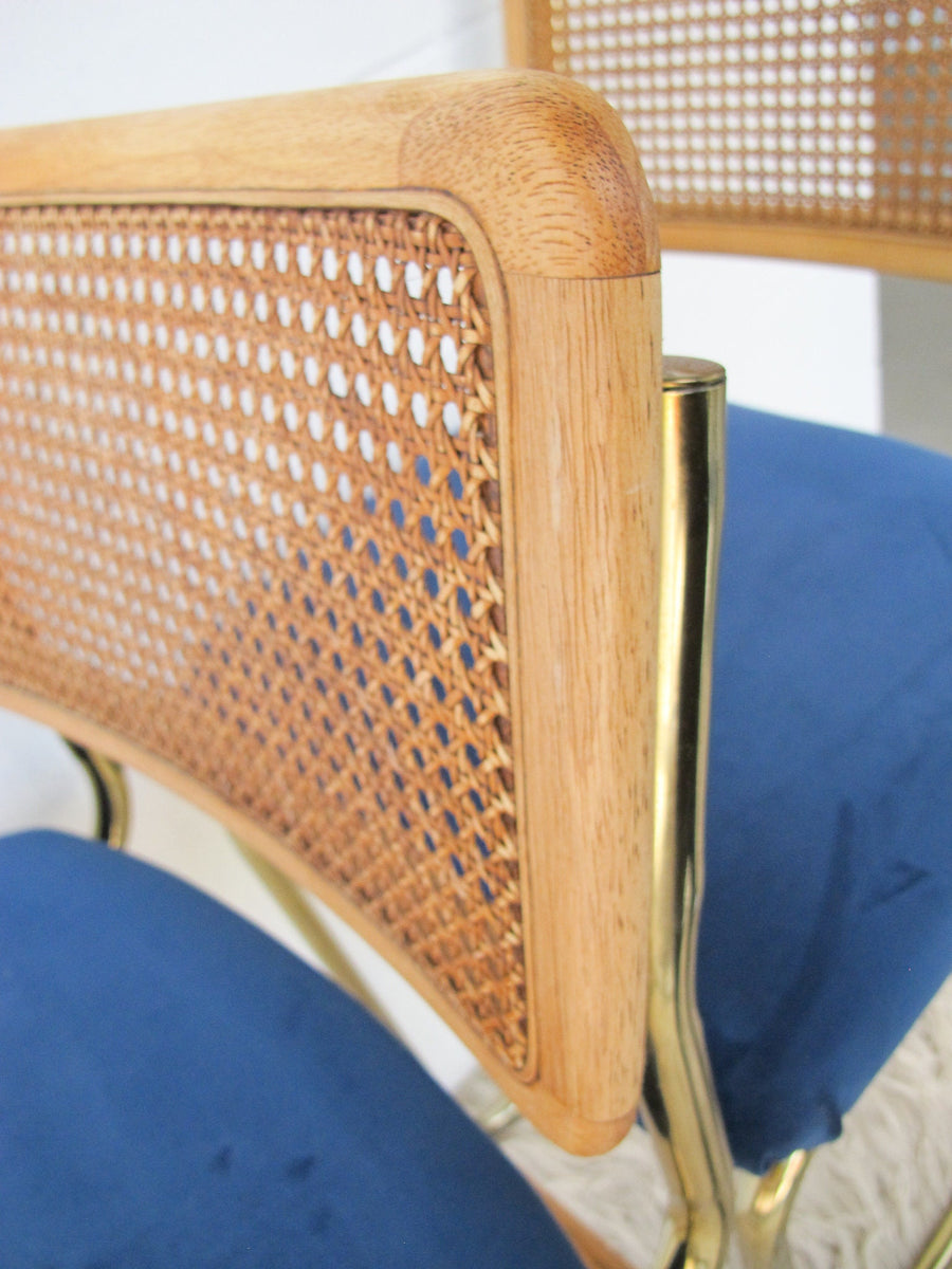 Upholstered Marcel Breuer Barstool Chair Set of Two