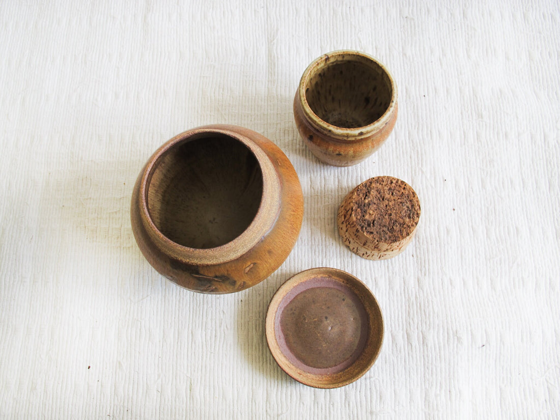 ceramic Spice Jar Canister with Lid (2 Available and Sold Individually)