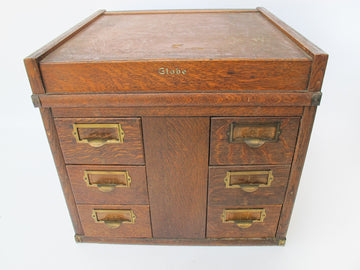 Globe Index Cabinet Card Catalog