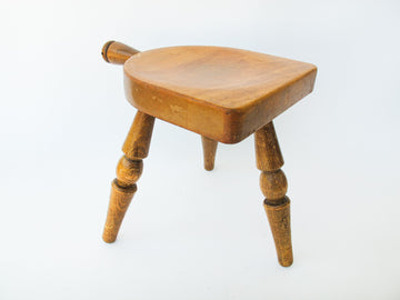 Wood Milk Stool Plant Stand Made in Japan