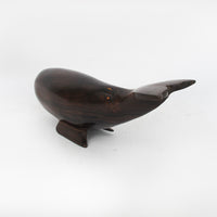 Iron Wood Whale Sculpture Statue