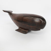 Iron Wood Whale Sculpture Statue
