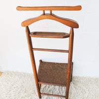 Valet Chair with Woven Flint Seat