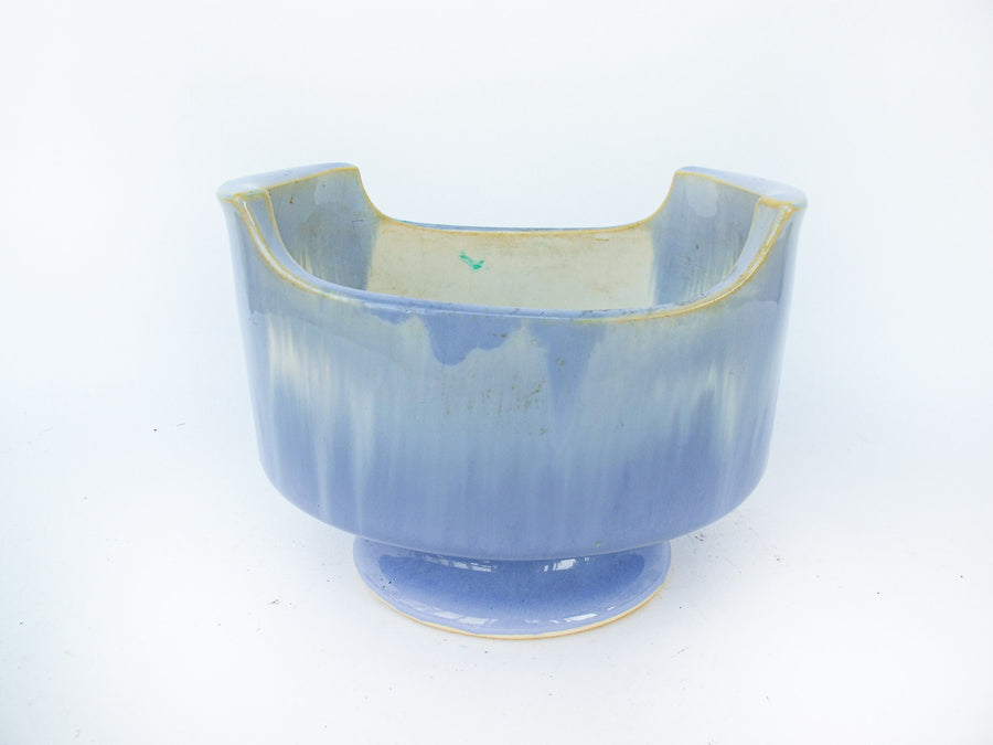 Blue Glazed Ceramic Hand Made Plant Pot Planter