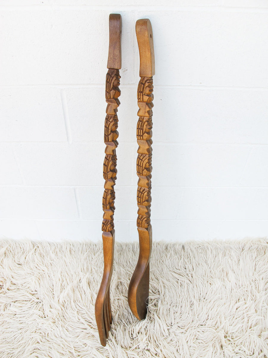 Wood Fork and Spoon Wall Art