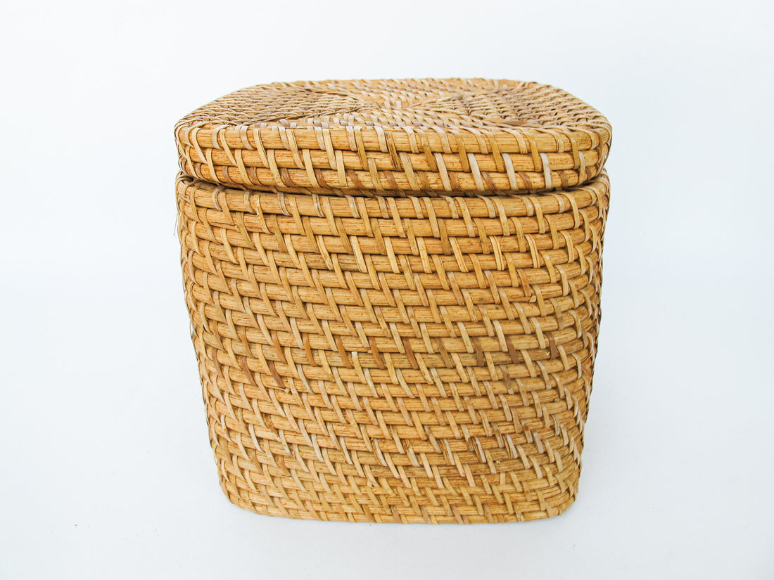 Square Storage Basket with Lid