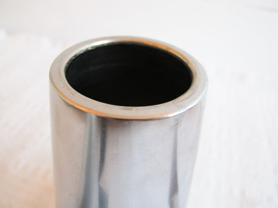 Midcentury Italian Stainless Steel Tea Coffee Pot with Rosewood Handles