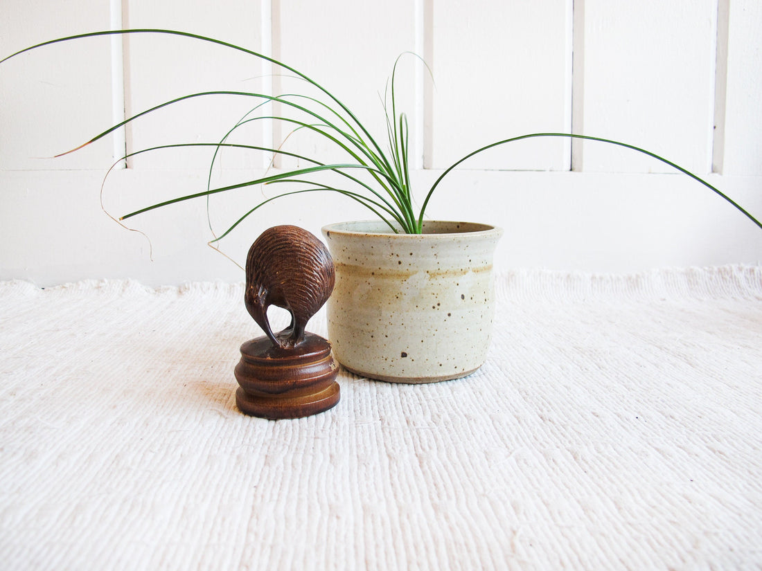 Matai Wood Kiwi Bird Statue Made in New Zealand