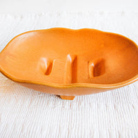 Ceramic Mccoy Dish  in Orange Made in the USA