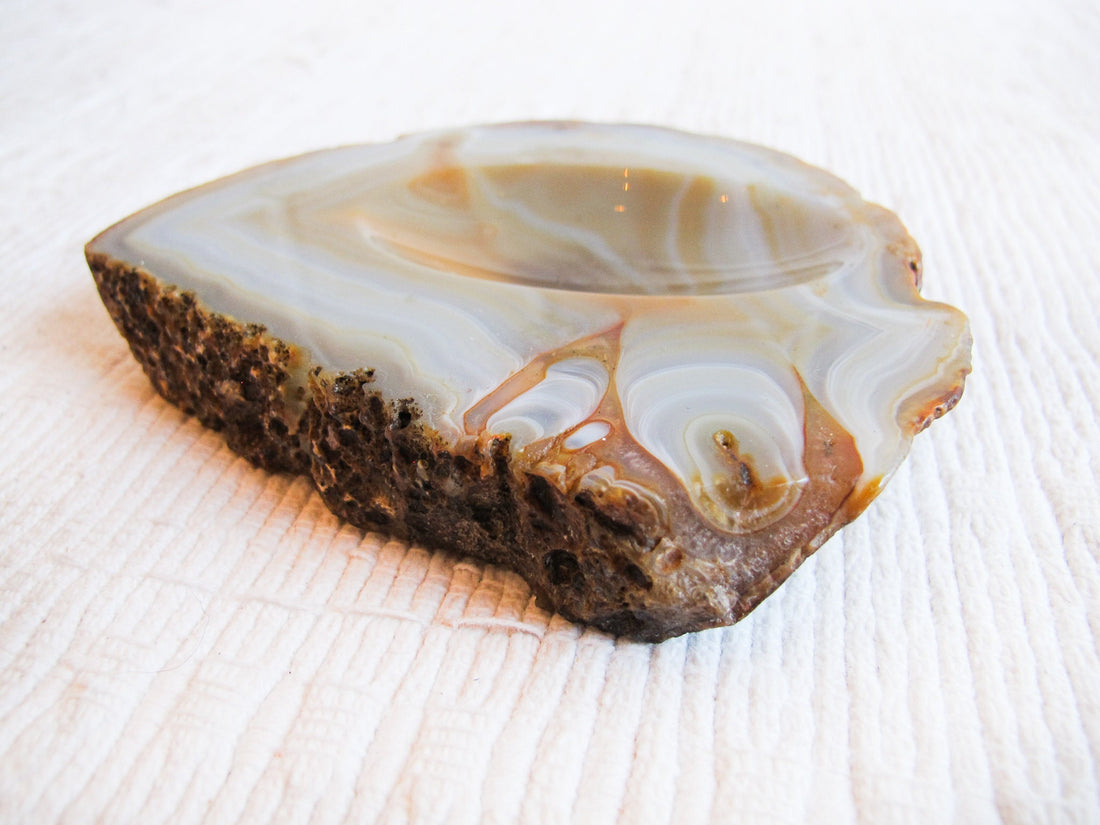 Agate Stone Tray - Made in Brazil