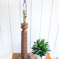 Teak Wood Lamp Light Base
