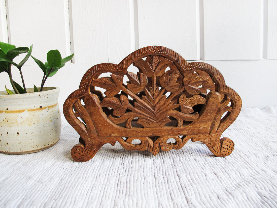 Wood Office Organizer / Napkin Holder - Made in India