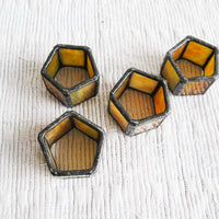 Stained Glass Hexagon Napkin Holders