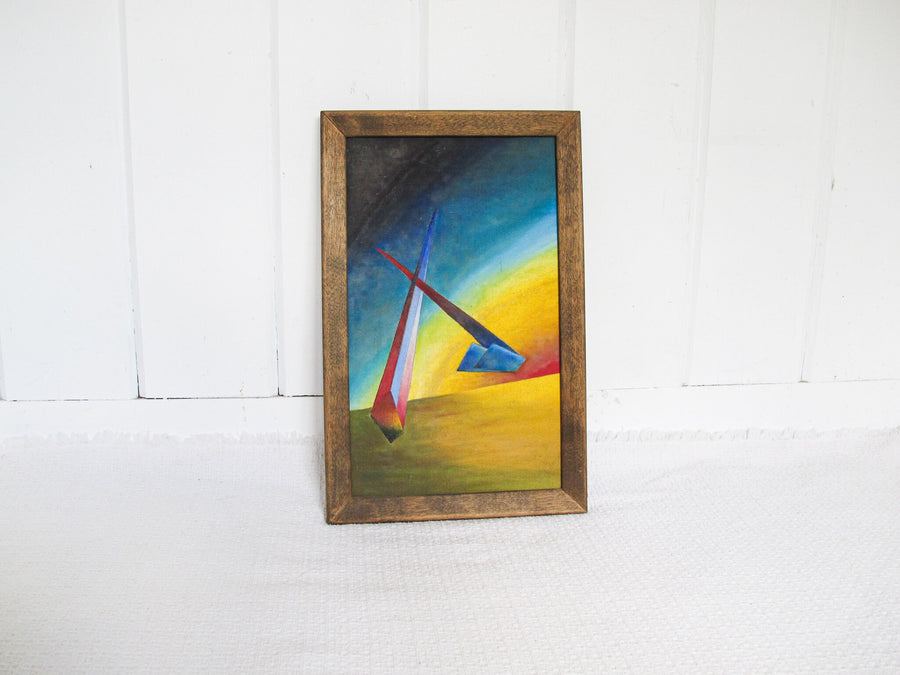 Painted Prism Wall Art on Wood