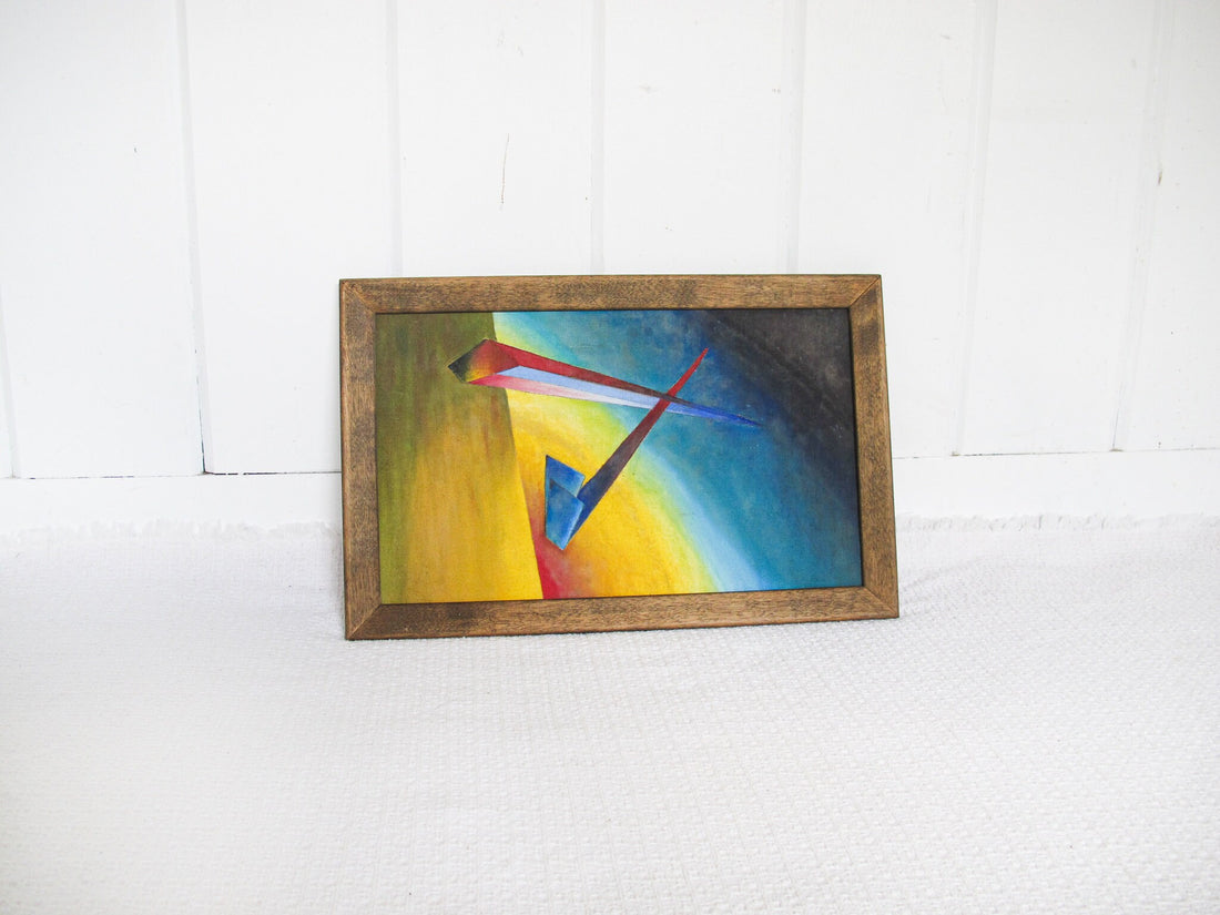 Painted Prism Wall Art on Wood