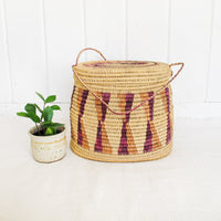 African Basket with Lid