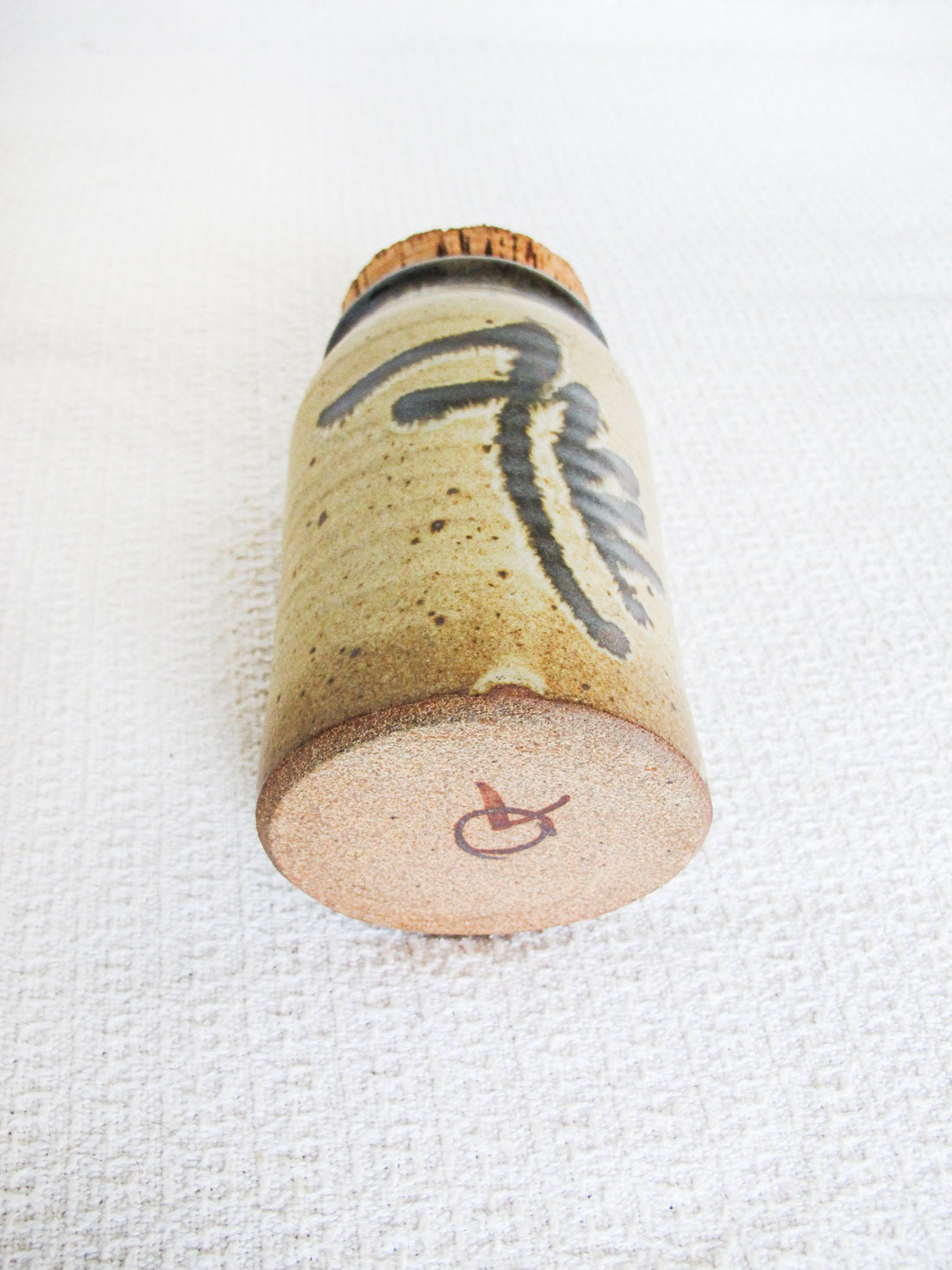 Ceramic Spice Canister Jar with Cork Lid